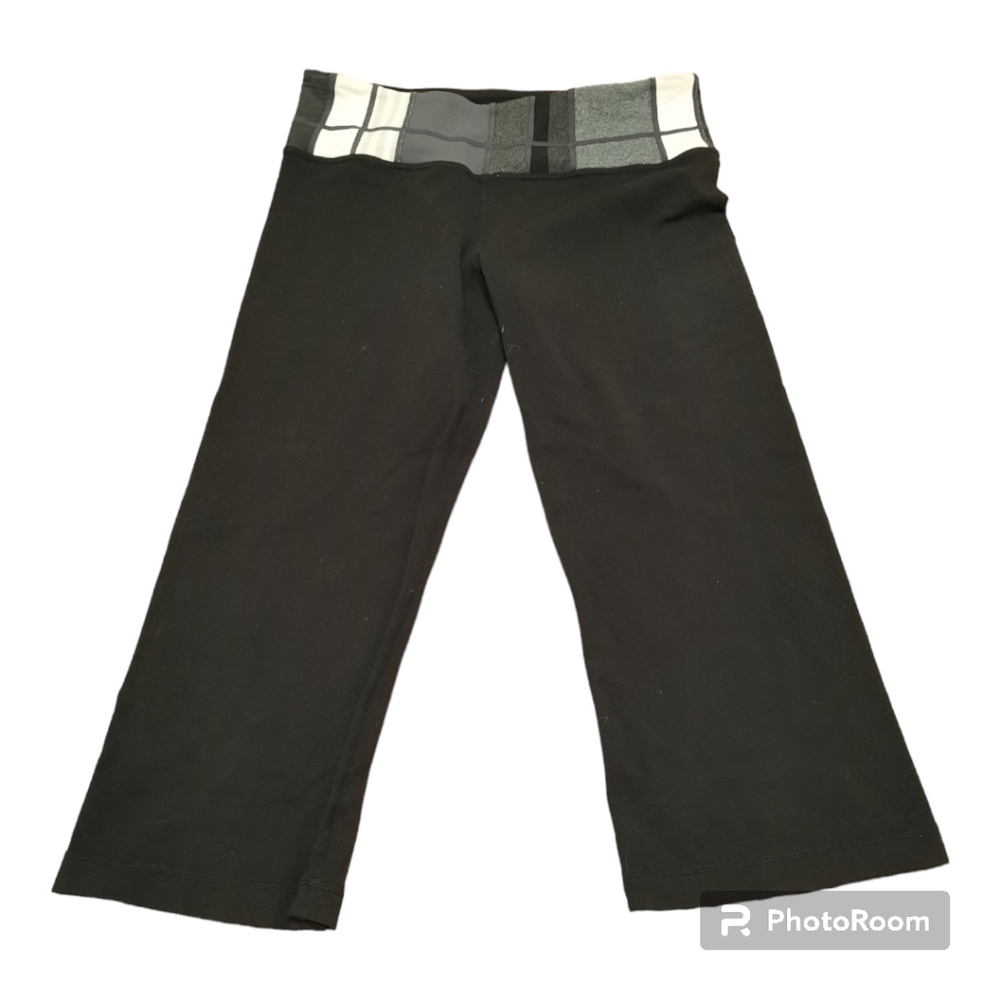 LULULEMON Reversible Black Gray Leggings (Women's Size 6)